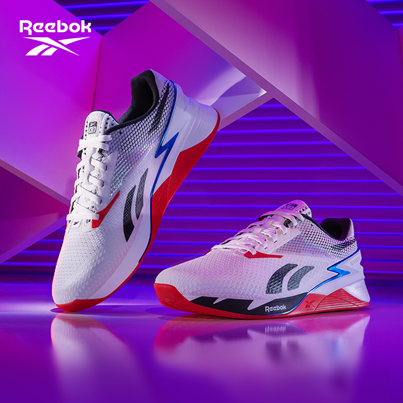 Reebok锐步官方男女NANO X3室内力量训练健身透气体能综合训练鞋