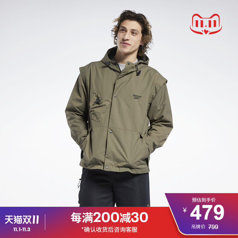 【预售专享】reebok官方2021秋季夹克 reebok运动茄克/外套