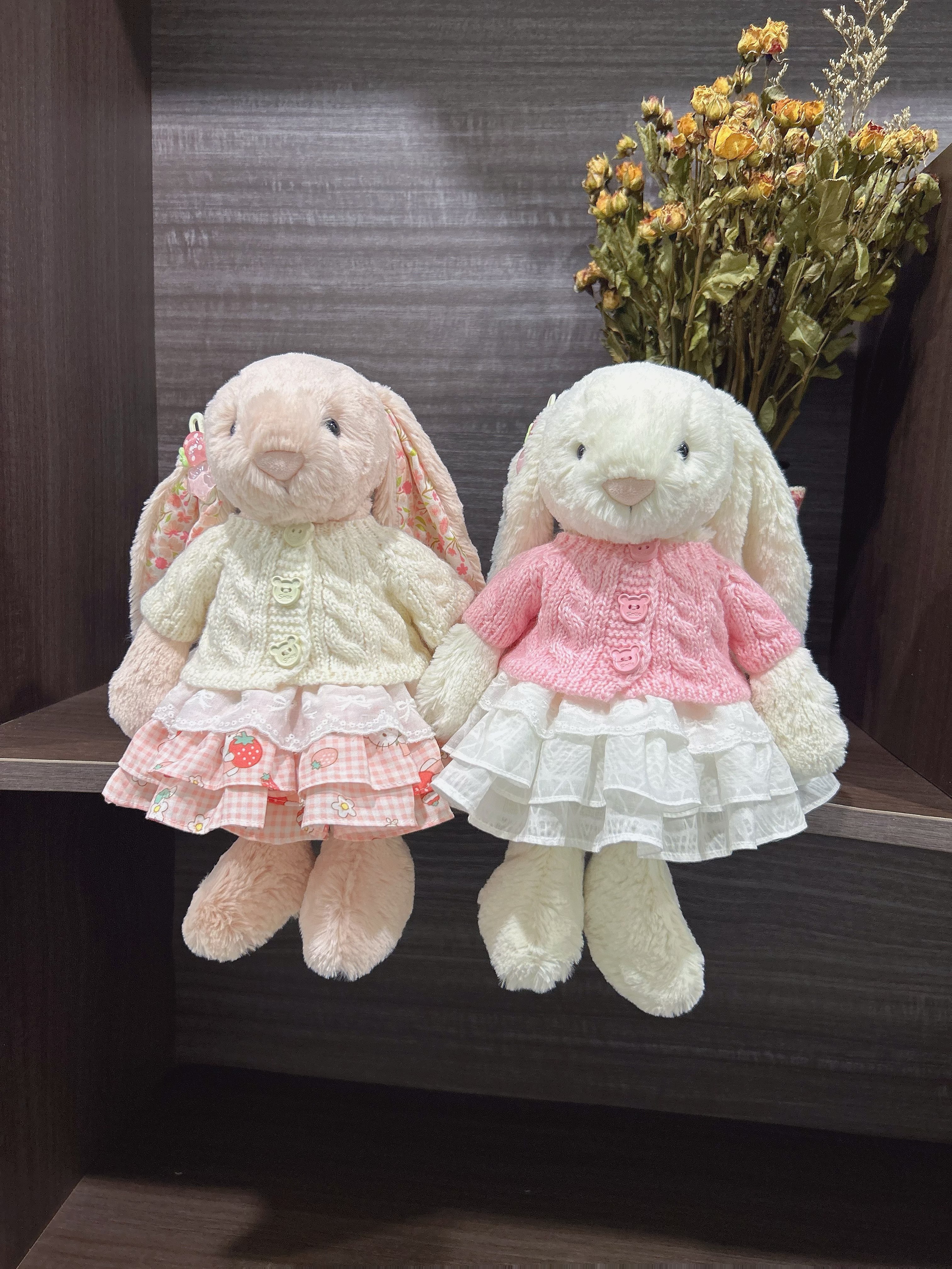 彩菲手作邦尼兔31cm36cm衣服伽百利兔30cm40㎝裙子玩偶毛衣套装,淘宝优惠券,粉丝福利购,淘宝优惠卷