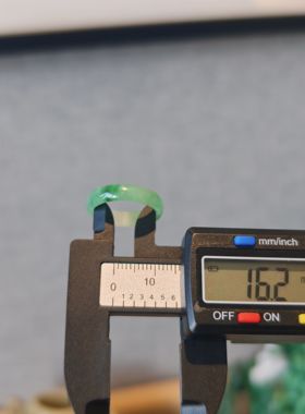 琉梨集 翡翠素圈戒指旗袍汉服配饰