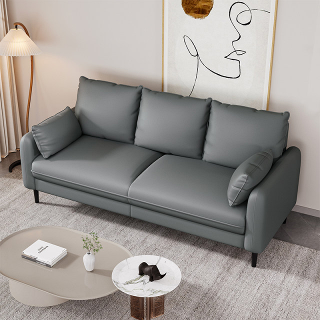 Small apartment technology fabric sofa double living room 1.2 meters simple modern 3 bedrooms two -three apartment rental houses