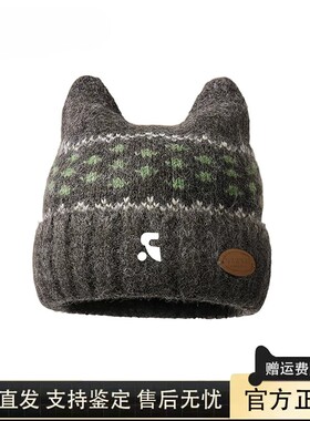 RR正品韩系猫耳秋冬保暖针织帽