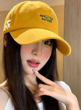 秋季女大头围宽檐刺绣棒球帽