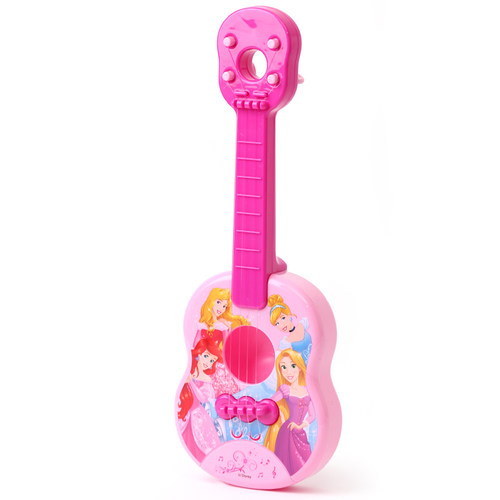 迪士尼公主儿童吉他玩具可弹奏男女孩仿真宝宝初学启蒙乐器礼物品 - 图0