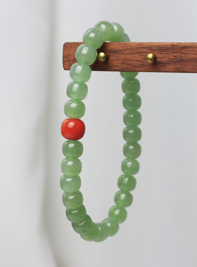 老型手串天然和田玉手链冰晴水