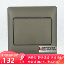 TJ switch socket panel Jetto series open multi-control midway switch matte black