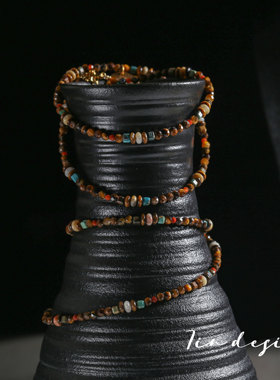 7IN 【楼兰】 国潮 新中式 小众品牌 秋冬复古时尚穿搭925银 项链