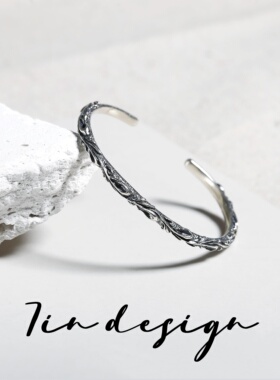 925银手链7in青竹原创小众设计