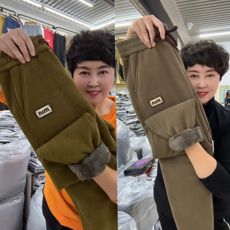 羊羔毛绒裤子女冬季新款高腰百搭加厚卫裤保暖显瘦百搭休闲萝卜裤,淘宝优惠券,粉丝福利购,淘宝优惠卷