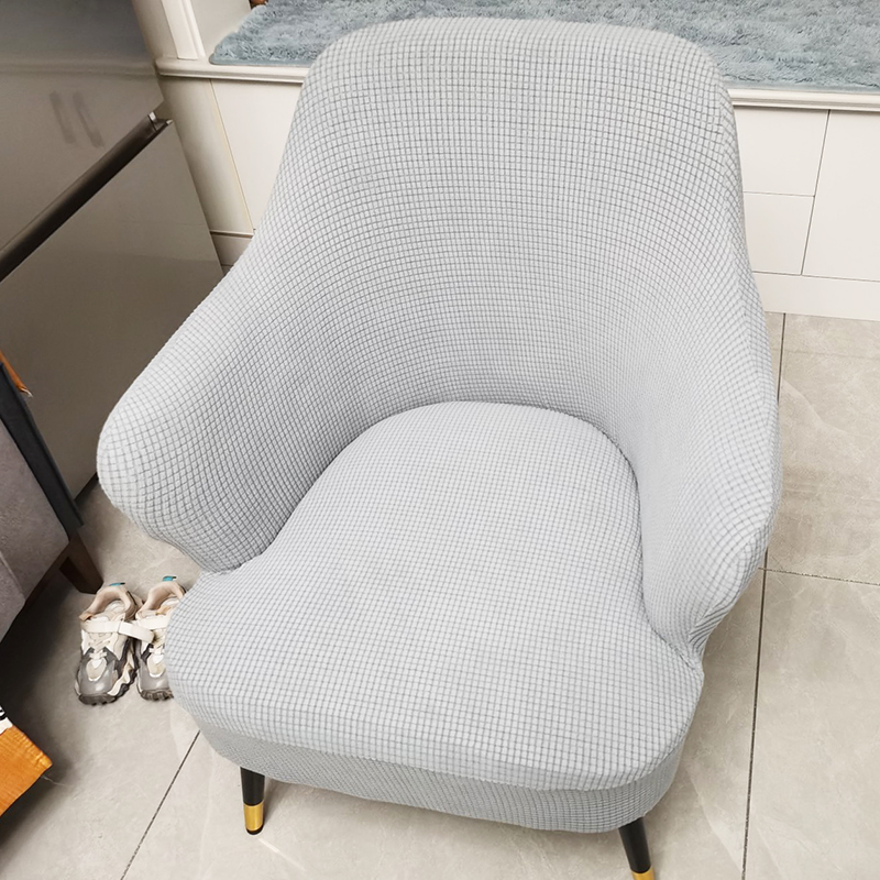 定制沙发套异形弹力餐椅套圆弧凳罩座垫套北欧风防尘盖布厂家直销 - 图1