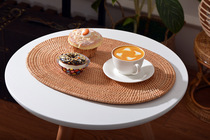 Home Brief About Vietnamese rattan Rattan Cup Cushion Cuvines Cushion of Cushion Heat Insulation Anti-Burn Mat Wood Containing Tea Mat