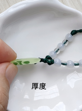 幸运四叶草标本项链绿学生款夜光