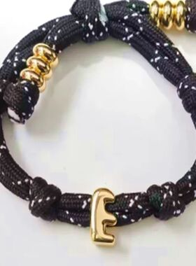 Colorful Wave Rope Chains Customized Letter Personalized Ini