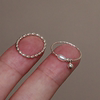 Ring Women's 925 sterling silver bead ring commuting, simple, versatile, light luxury, stackable, minimalist, non-fading, no need to take off the ring