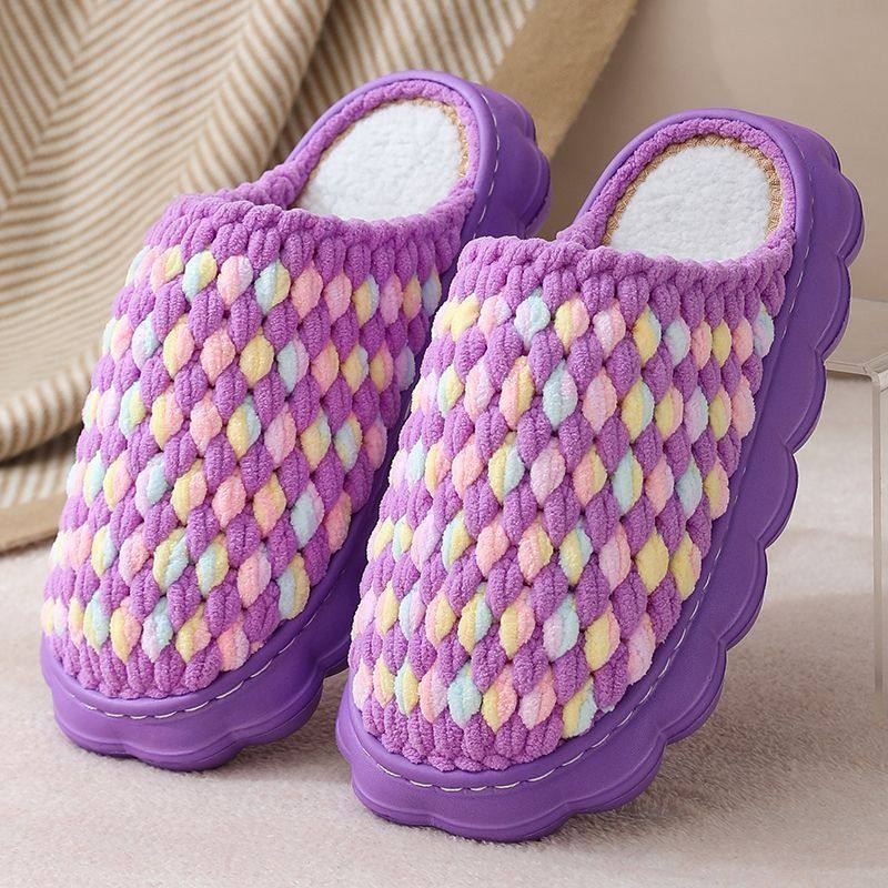 臻鞋坊新款孺子牛云朵鞋底手工拖鞋冰条线钩织拖鞋毛线拖鞋成品,淘宝优惠券,粉丝福利购,淘宝优惠卷