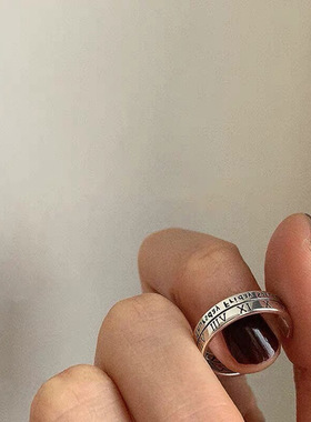 罗马数字小众设计师风男女款戒指