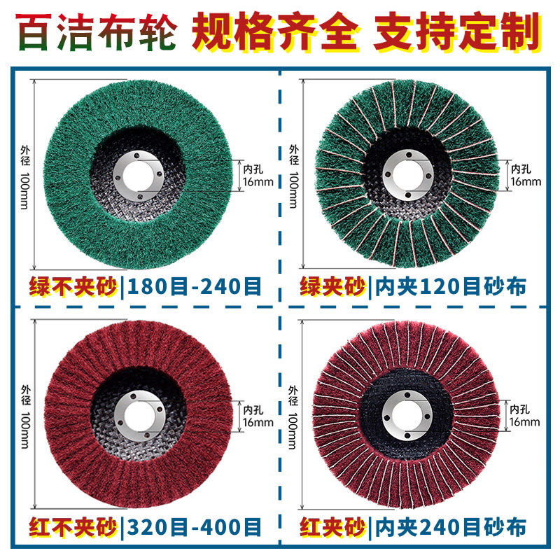 立式百洁布磨片飞翼轮拉丝不锈钢抛光轮角磨机打磨片夹砂布百叶轮,淘宝优惠券,粉丝福利购,淘宝优惠卷