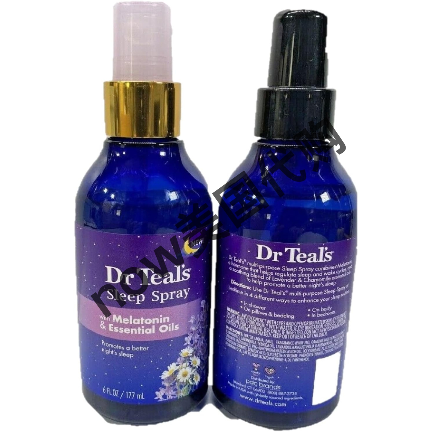 美国直邮 Dr. Teal's褪黑素和精油睡眠喷雾礼品套装 促进更好睡眠 - 图2