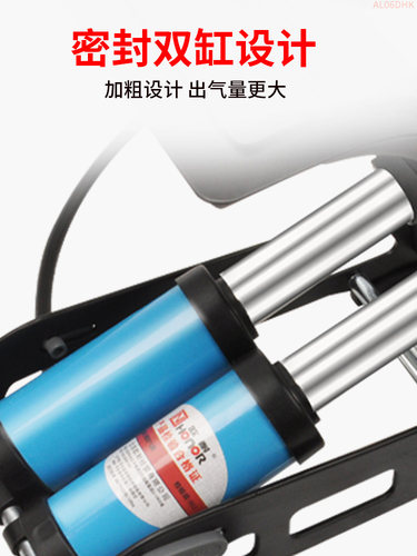 欧耐汽车充气泵车载充气泵摩托车自行车电动车脚踩脚踏气泵打气筒 - 图0