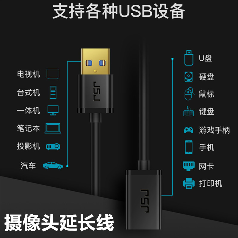 USB3.0延长线适用于罗技摄像头C920 C930 C1000e c925 5米数据线-图0