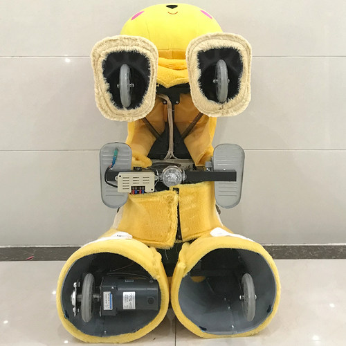月腾 儿童广场双人玩具毛绒电瓶车 商场旅游区游艺设施 娱乐项目 - 图2