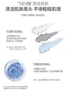 冰河清洁泥膜棒 深层清洁毛孔黑头粉刺温和清洁泥膜便携涂抹式45g
