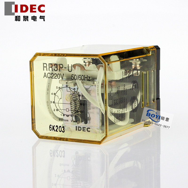 原装IDEC和泉中间继电器RR3P-U DC24V AC220V 3开3闭/11脚 RR2P-U-图1