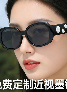 山茶花近视墨镜太阳镜女