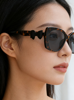 近视太阳镜女配有带度数墨镜