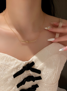 小众高级感打结韩国时尚风项链