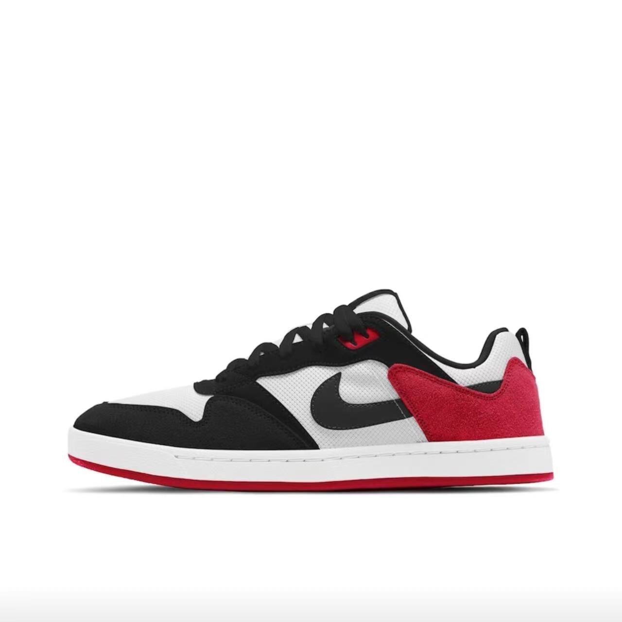 Nike SB Alleyoop 男女简版DUNK复古黑红休闲滑板鞋CJ0882-102 - 图1