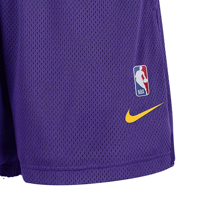 Nike耐克洛杉矶湖人队NBA男子网眼布短裤夏季美式短裤DX9700-504 - 图3