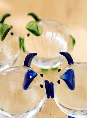 淄博博山琉璃仿真小动物摆件 可爱迷你小猪儿童房卧室装饰品茶宠