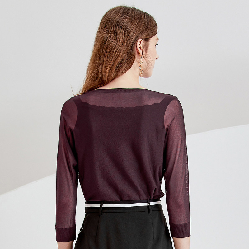 珂莱蒂尔商场同款夏装简约女针织衫 珂莱蒂尔毛衣