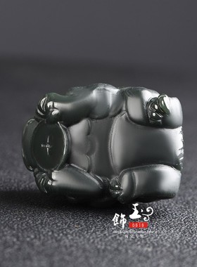 真品和田玉貔貅手把件玉茶宠摆件