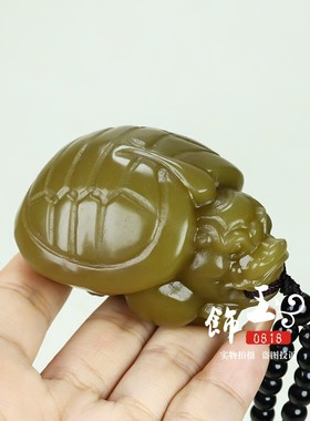 和田玉糖玉乌龟原石把件