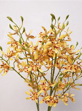 靓兰室内中国插花枝黄手感1