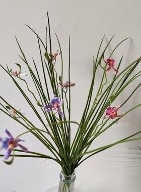 靓插花室内中国麦草枝白手感1