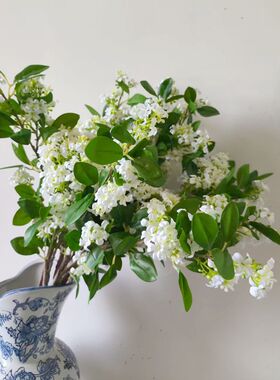 丁香花千里香仿真花束花枝家居摆放花艺客厅餐桌茶几室内商业插花