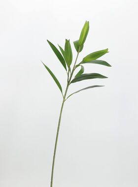 软胶百合花蕾仿真花家居装饰插花配材手捧花百合花苞含苞待放百合