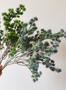 仿真蓬莱松 崖柏 松枝 中式花艺设计 现代仿真花束 商务花艺设计