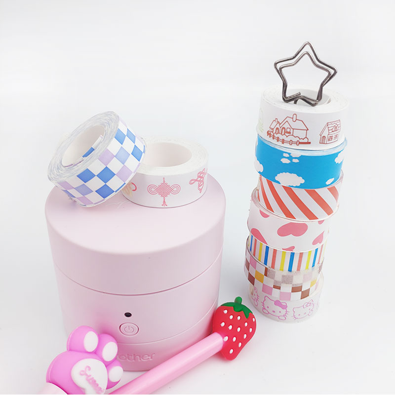 适用兄弟标签机糖果热敏纸锦宫LR-LR1C/LR5C不干胶贴纸手账标签纸 - 图0