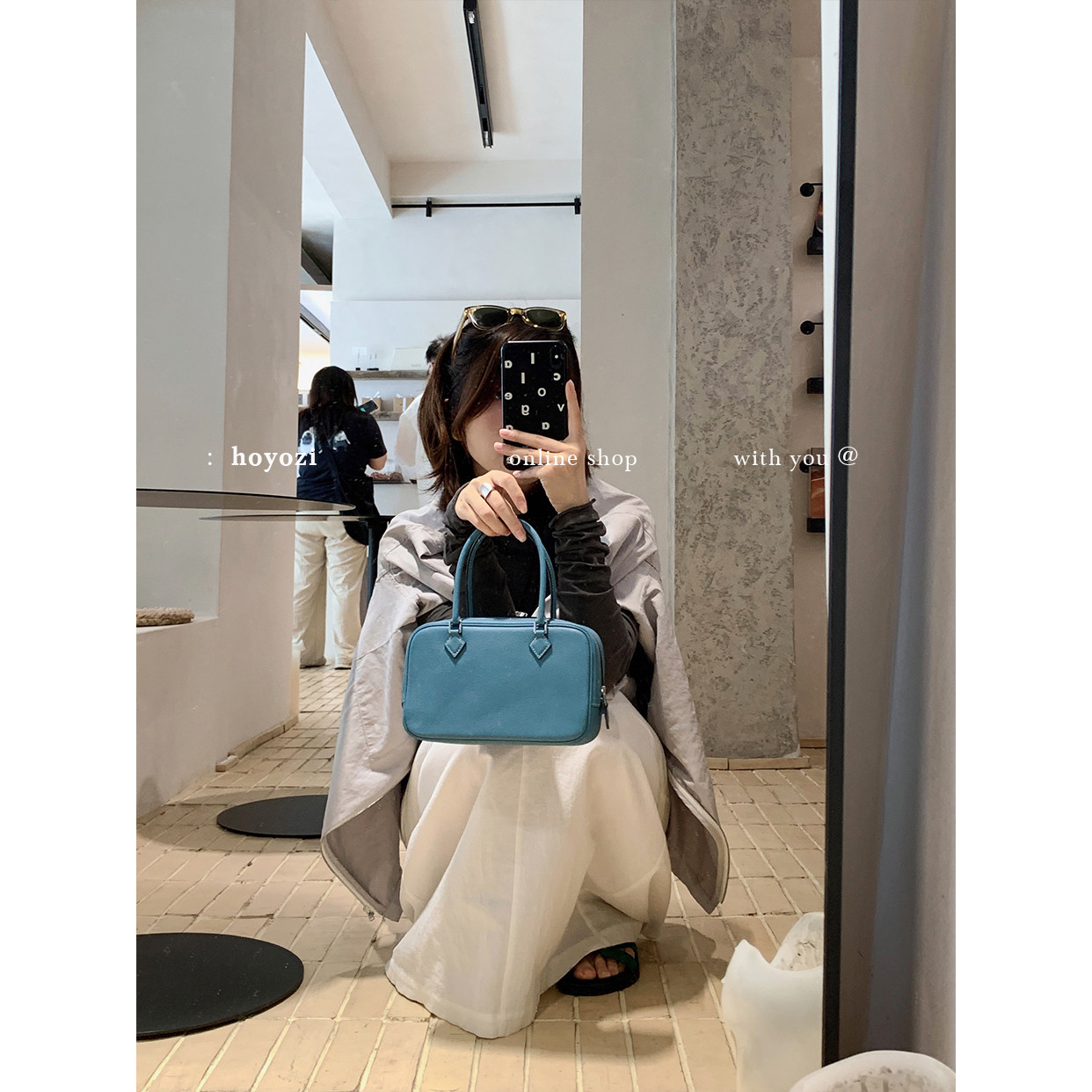 【小优家包包】HOYOZI高定羽毛包22 头层牛皮小方包手提斜挎包女,淘宝优惠券,粉丝福利购,淘宝优惠卷