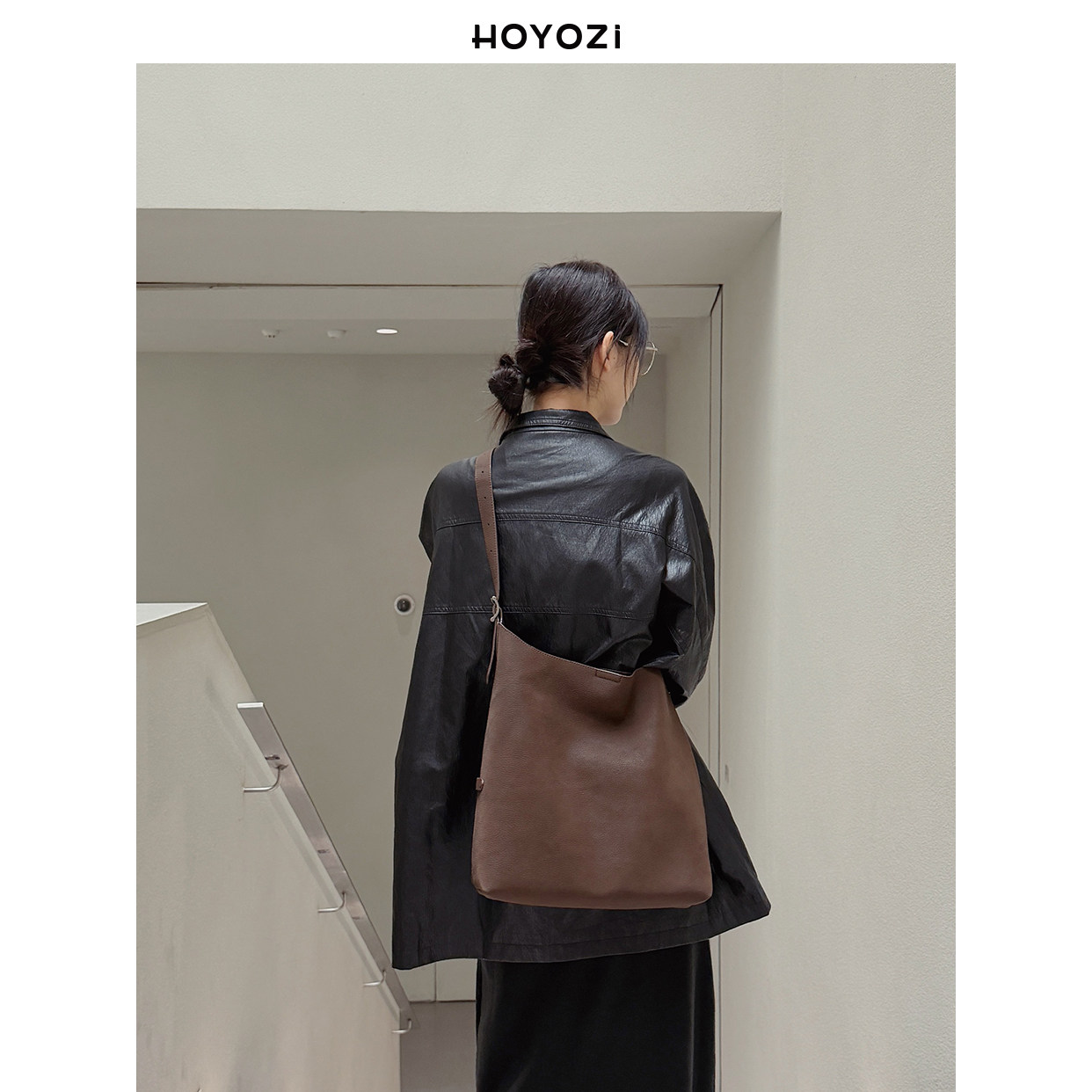 【小优家包包】HOYOZI秋冬极简托特包包女式2025新款单肩斜挎包,淘宝优惠券,粉丝福利购,淘宝优惠卷