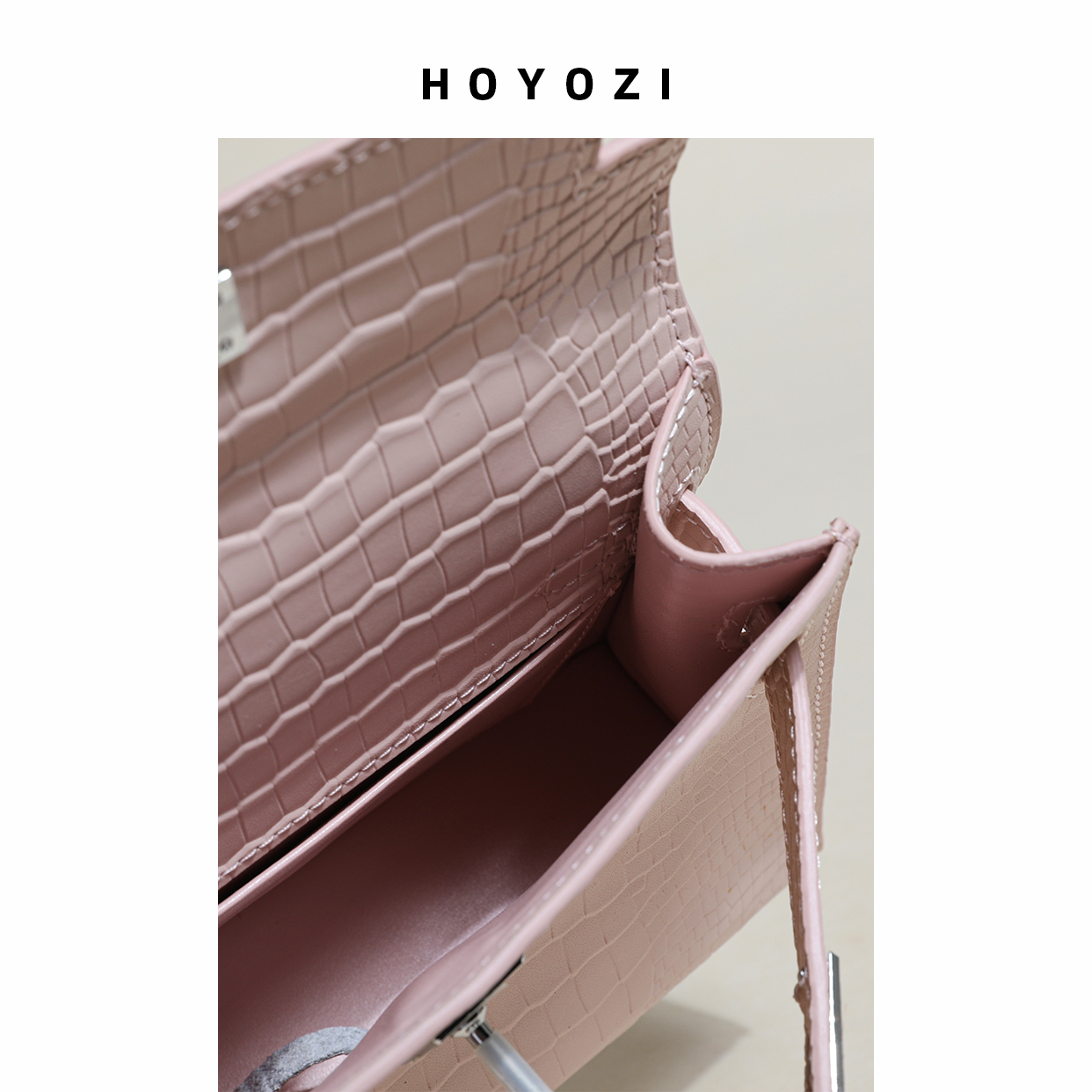 【小优家包包】HOYOZI高定真皮女包迷你凯莉包单肩斜挎女2025新款,淘宝优惠券,粉丝福利购,淘宝优惠卷