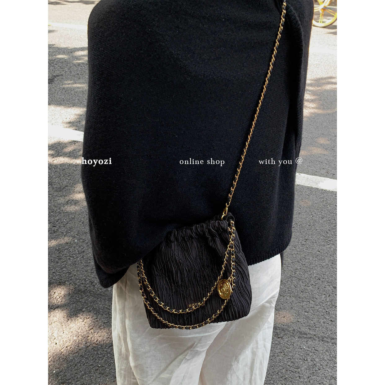 【小优家包包】HOYOZI流金岁月链条单肩斜挎腋下包包女2025秋新款,淘宝优惠券,粉丝福利购,淘宝优惠卷