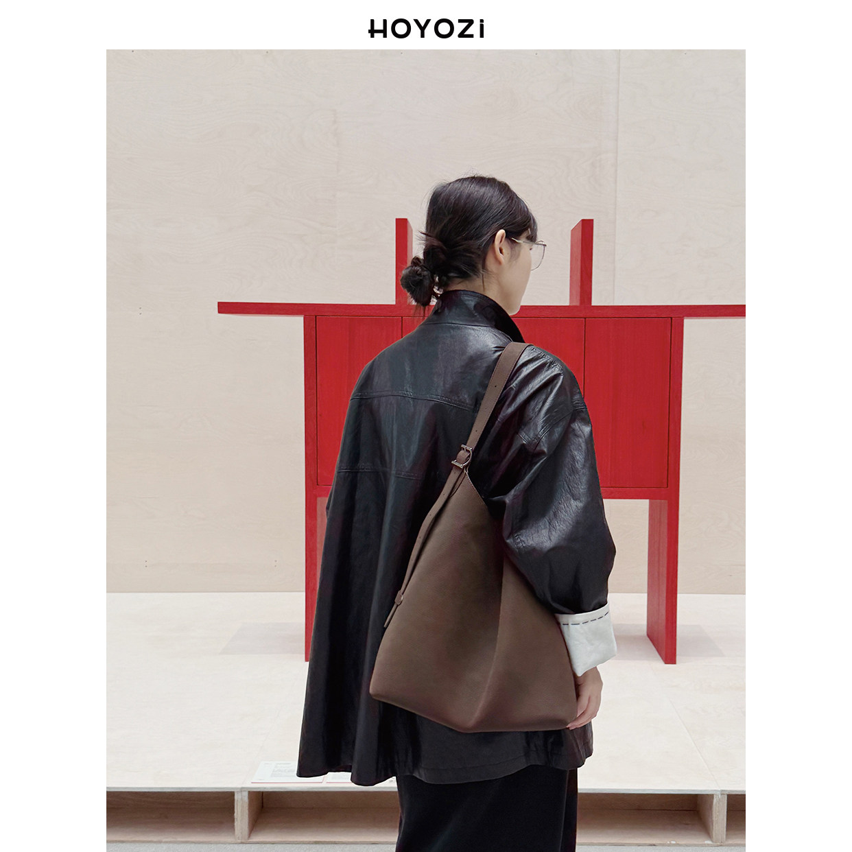 【小优家包包】HOYOZI秋冬极简托特包包女式2025新款单肩斜挎包,淘宝优惠券,粉丝福利购,淘宝优惠卷