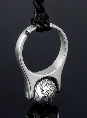 六字真言本命年送男友转运珠戒指