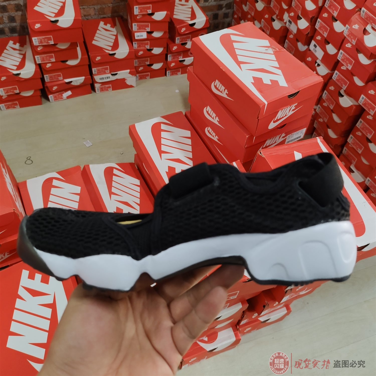 Nike AIR RIFT BR 女子忍者分趾透气镂空休闲鞋 848386-001-100 - 图0