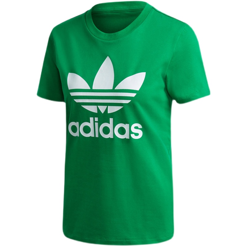 Adidas/阿迪达斯正品 夏季新款三叶草女子运动型格T恤 GI7625 - 图3
